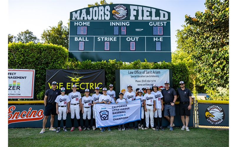 ELL 2024 Little League All Stars Section 2 Champs